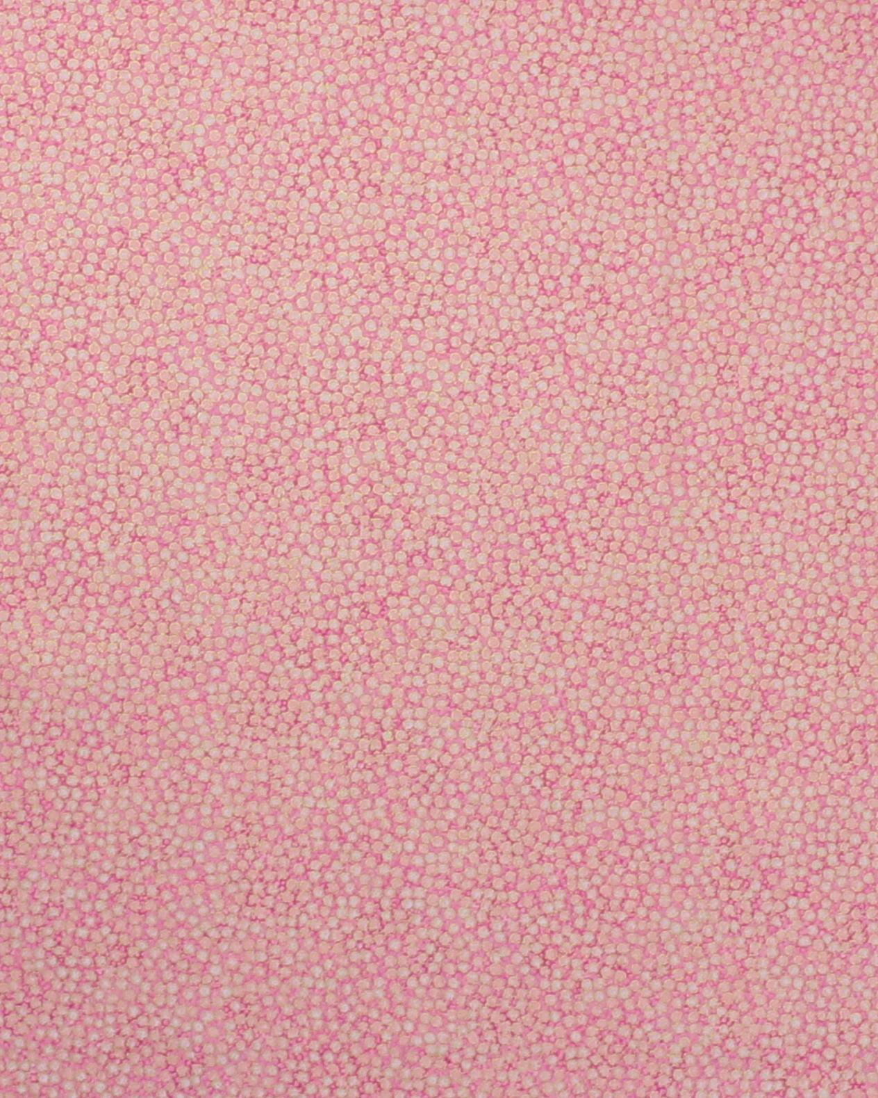 Meleret med bobler - Patchwork - Rosa/lyserød - 100% Bomuld