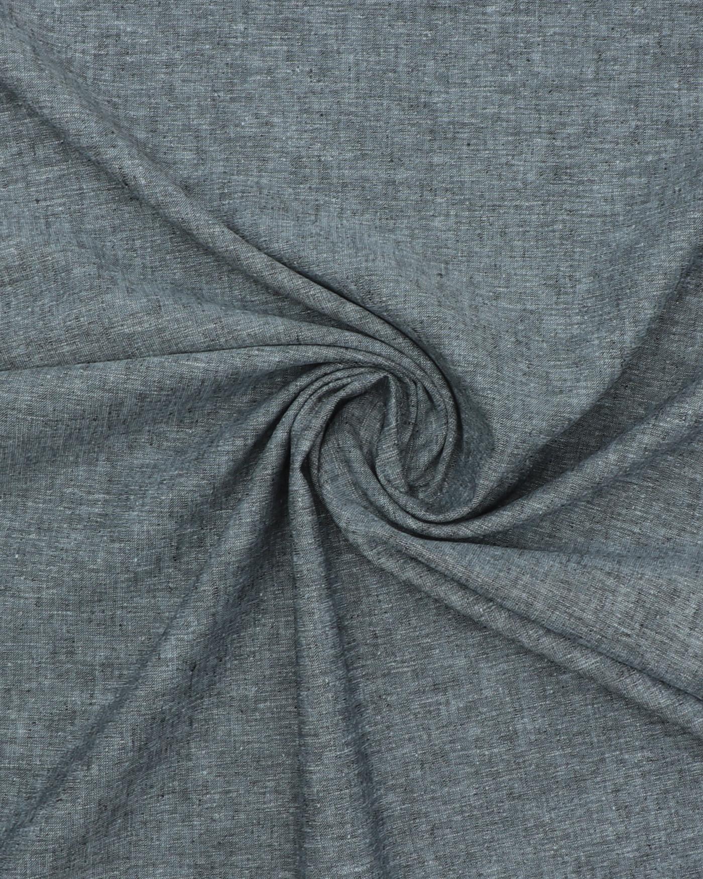 Meleret hør/bomuld - Sort - 45% Bomuld, 55% Hør