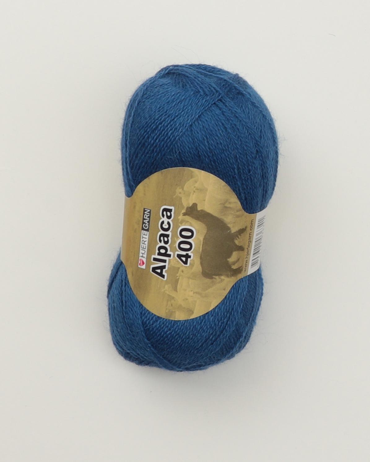 Alpaca 400 fra Hjertegarn i flere farver - 9240 Koboltblå - 100% Alpaka