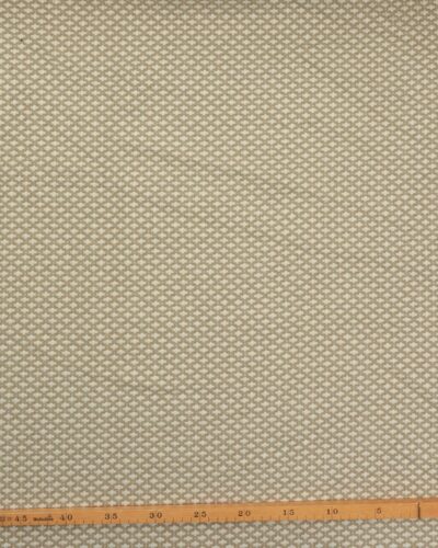 Alternative view of Khakifarvet med offwhite mønster - Uld/polyester