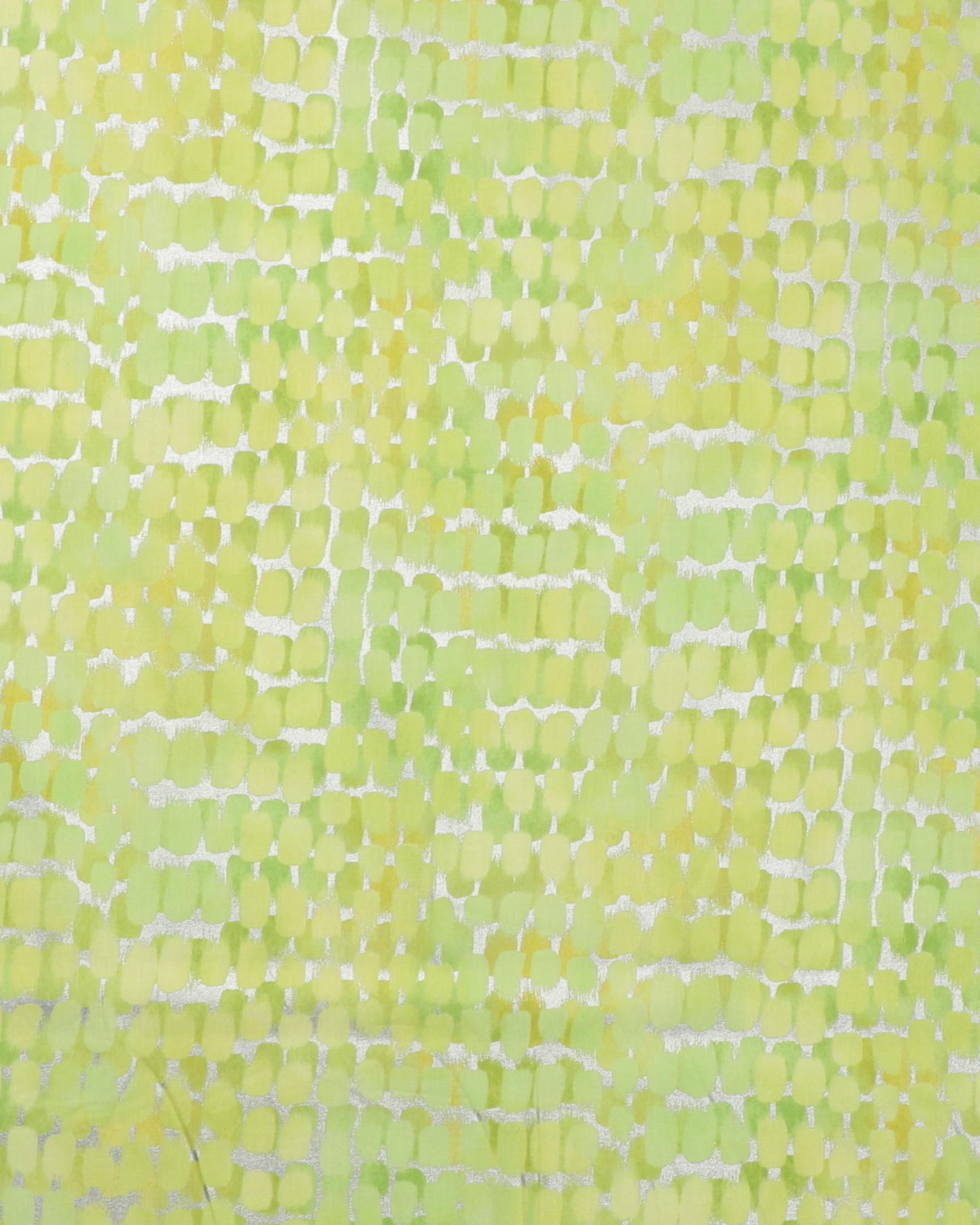 Mønster i grønne farver og sølv - Patchwork - 100% Bomuld