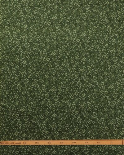 Mørkegrøn med snerler og blade - Patchwork 5 Mørkegrøn med snerler og blade - Patchwork