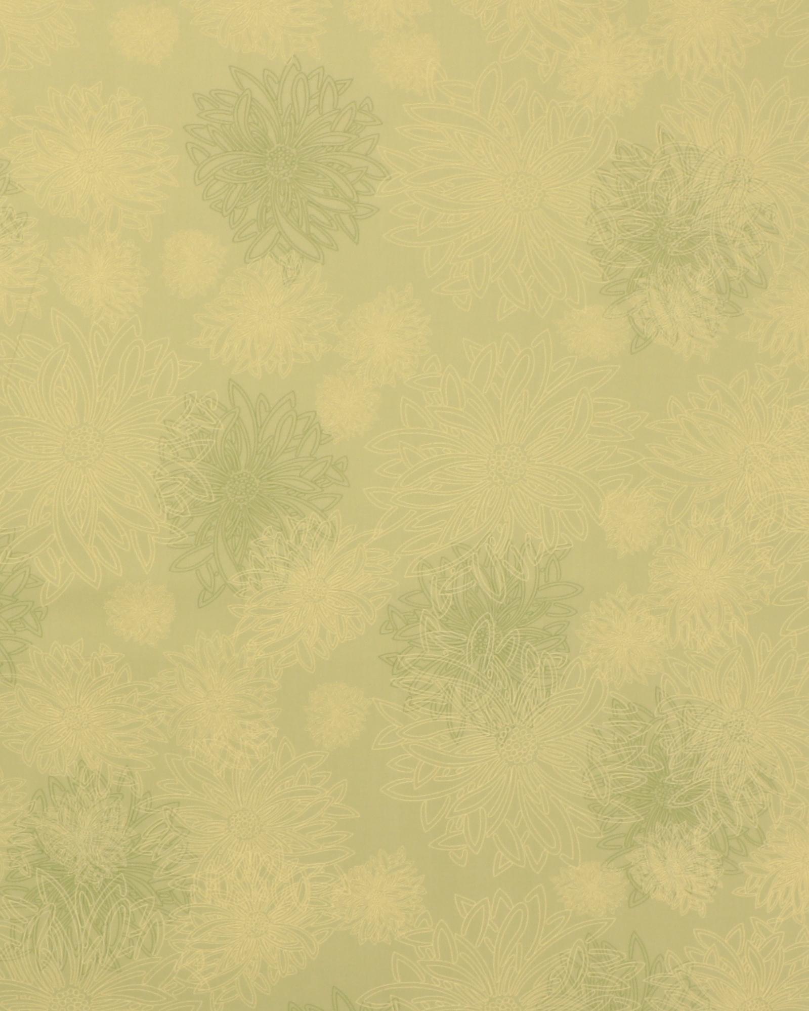 Lyse grønne farver med lyse blomster - Patchwork - 100% Bomuld