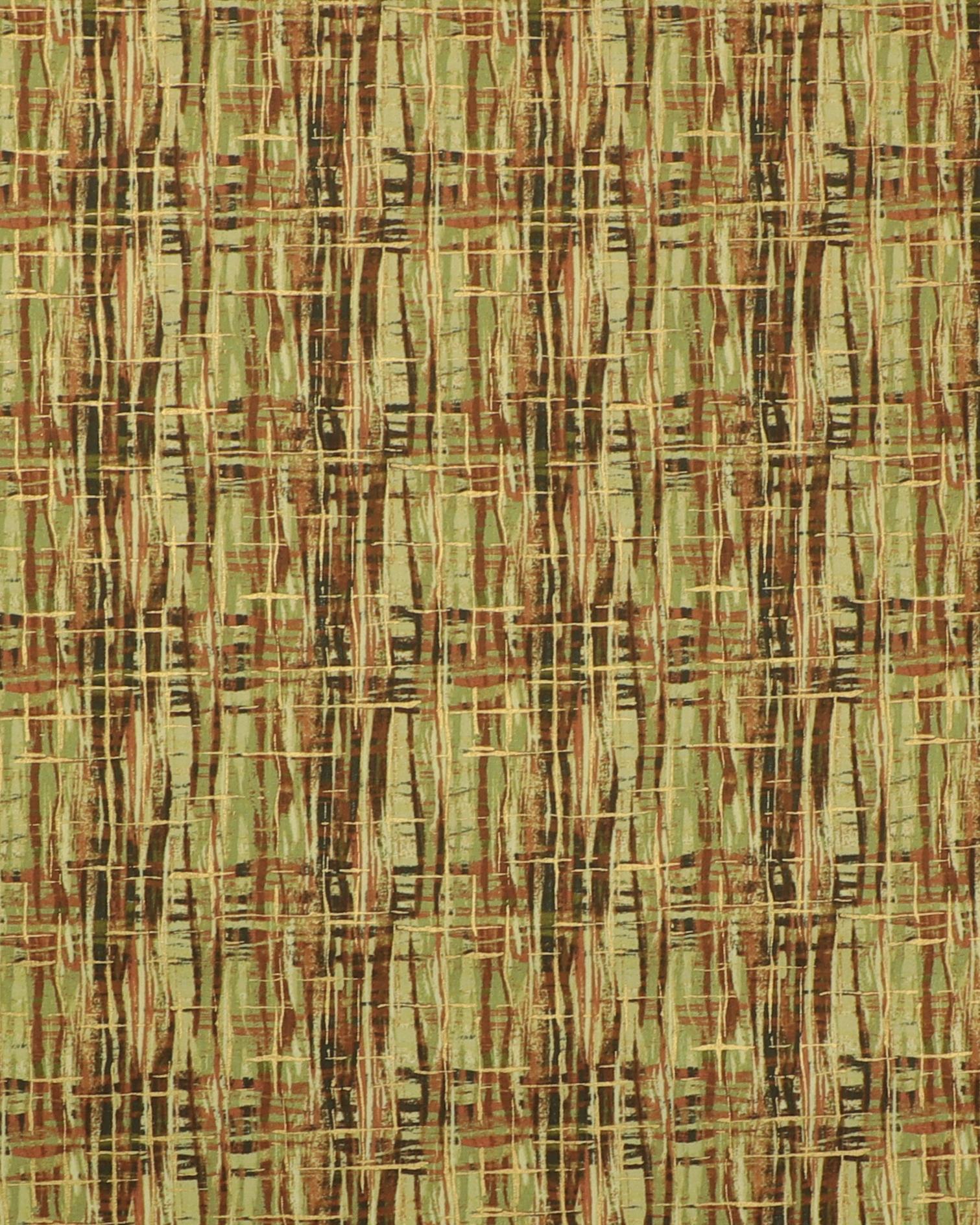 Mønster i grønne og brune farver - Patchwork - 100% Bomuld