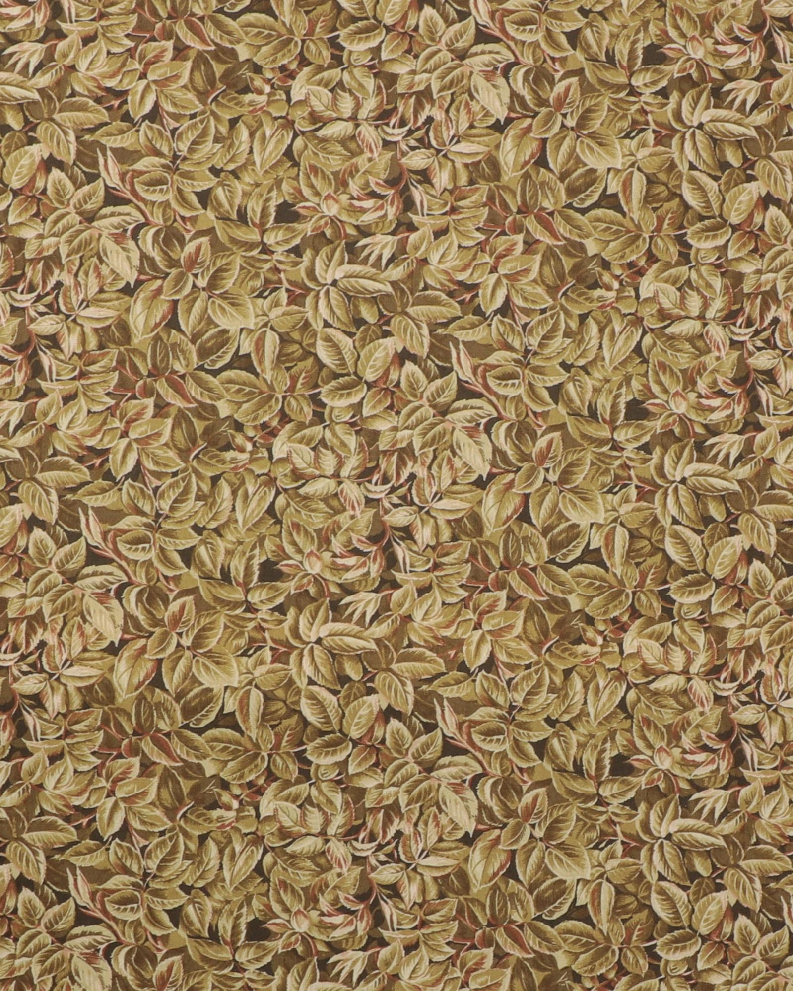 Blade i grønne nuancer og lidt brunt - Patchwork - 100% Bomuld