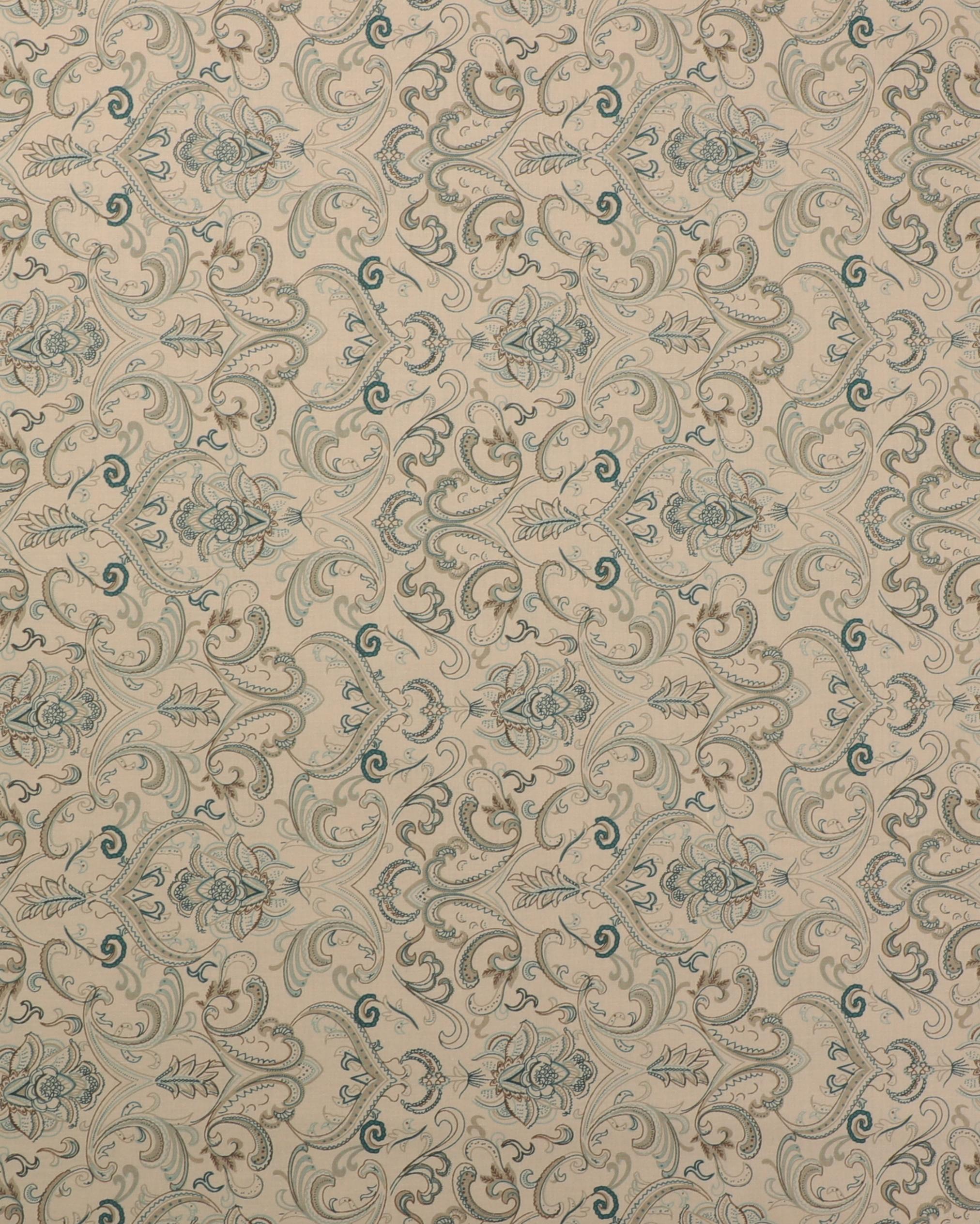 Beige med ornamentmønster - Patchwork - 100% Bomuld