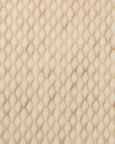 Cremefarvet bund med mønster i brun - Patchwork