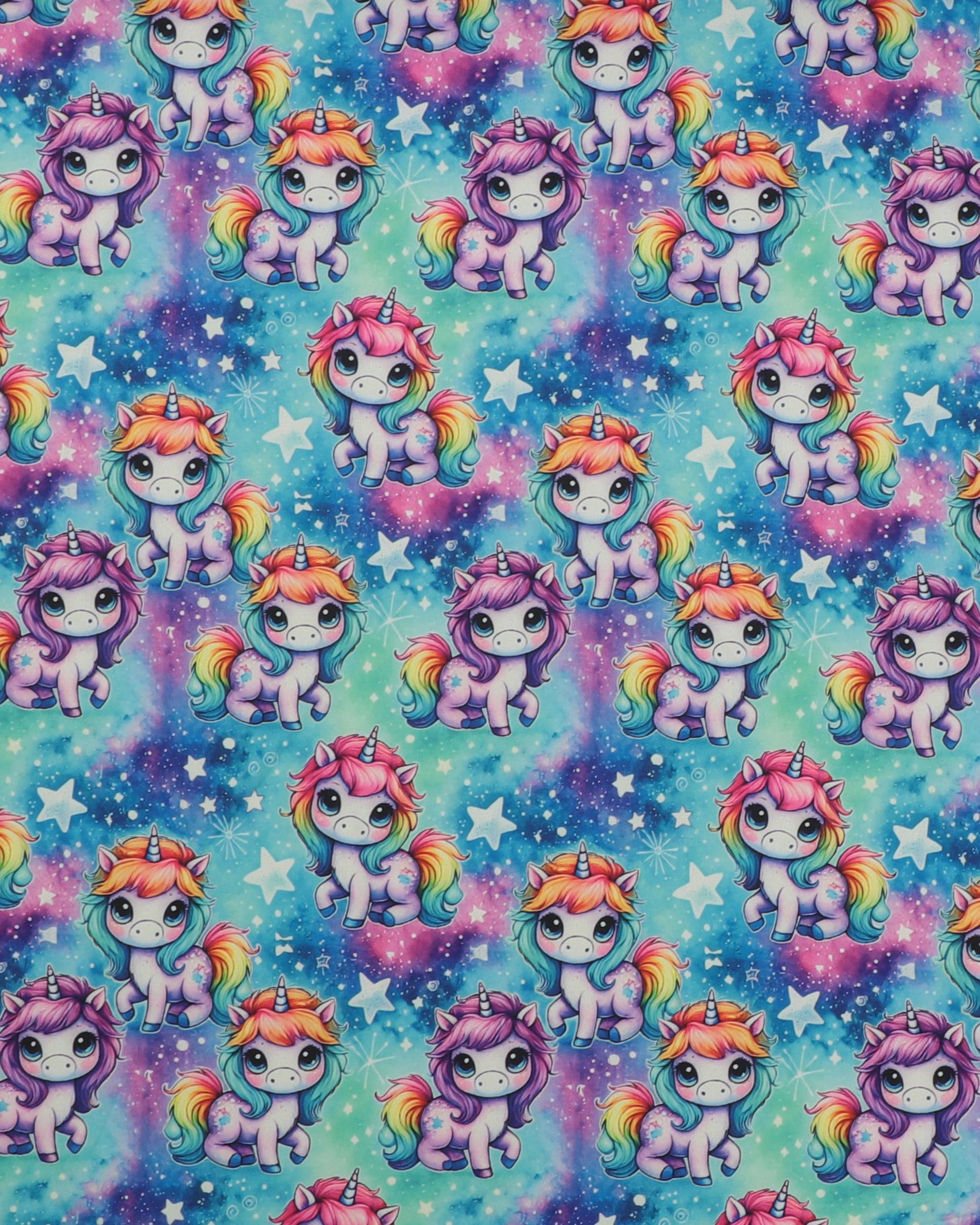 Enhjørning blandt stjerner - Softshell - 100% Polyester