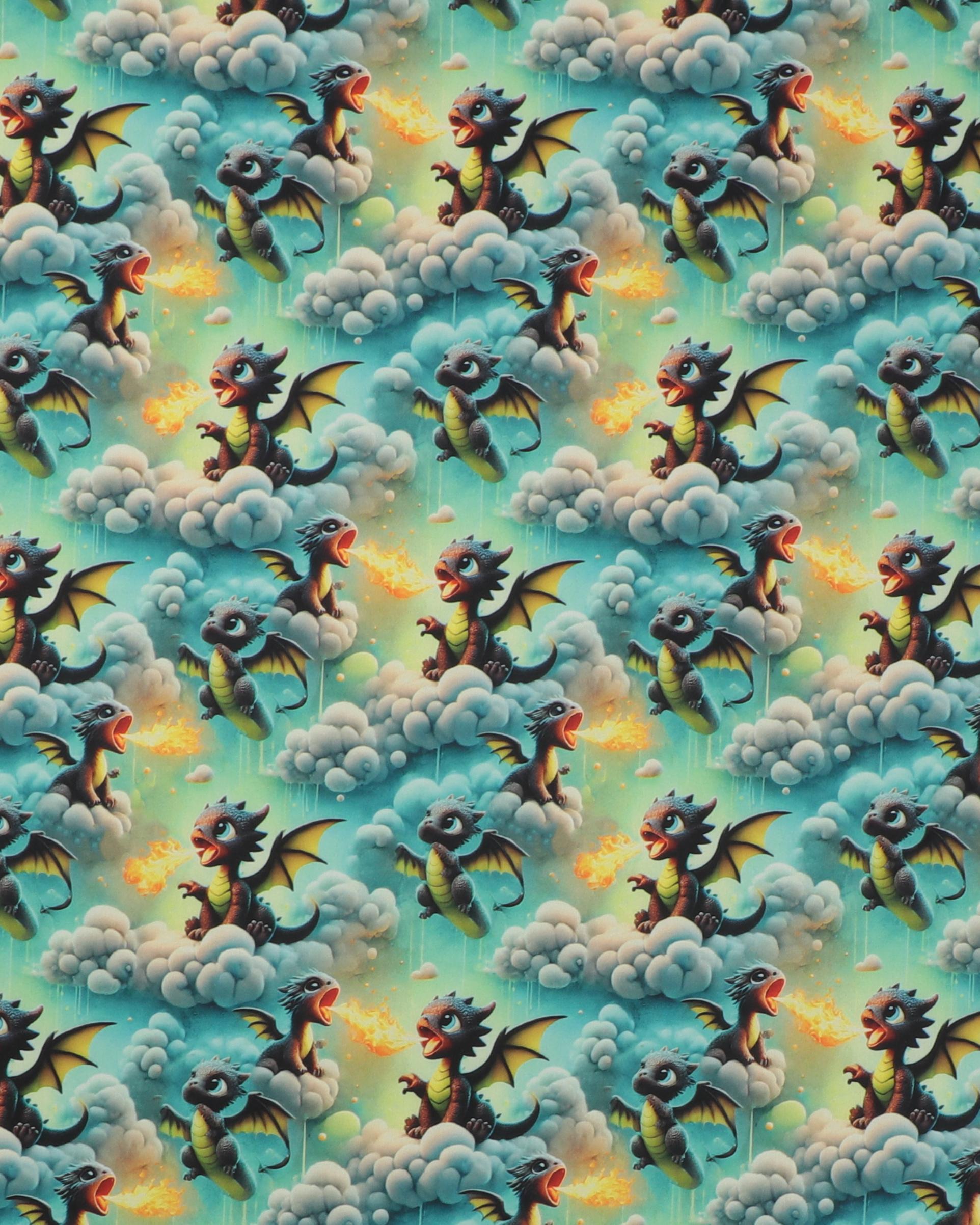 Søde drager spyer ild - Softshell - 100% Polyester