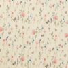 Cremefarvet med sommerfugle og blomster - Rib-jersey