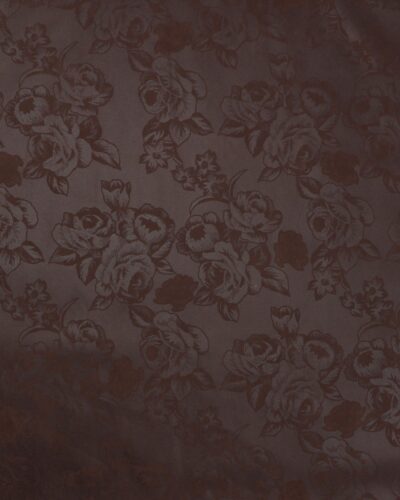 Brun med blomster - Polyester