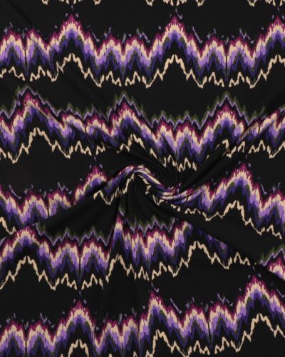 Sort med zig-zag mønster - Jersey
