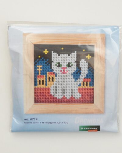 Kat 13x13 cm, incl. ramme