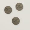 2-huls armygrøn m. buer - 30 mm