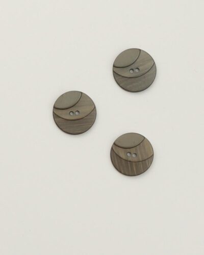 2-huls armygrøn m. buer - 25 mm
