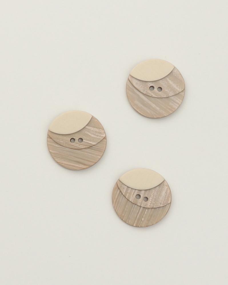 2-huls beige m. buer - 30 mm