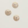 2-huls beige m. buer - 25 mm
