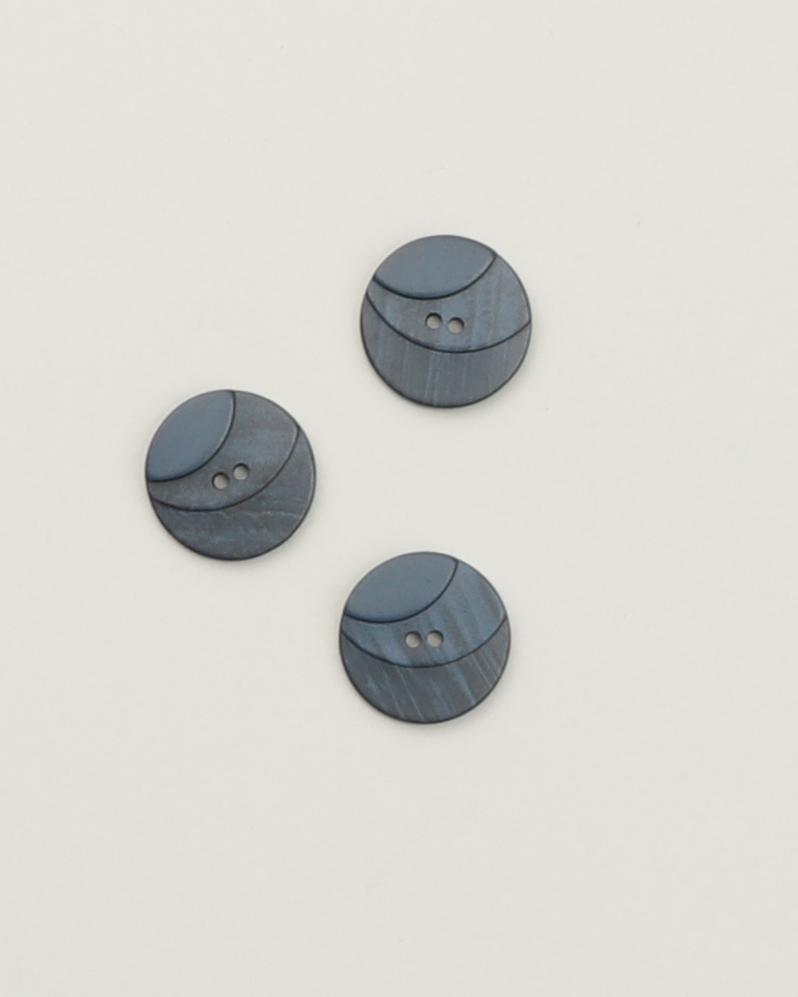 2-huls mørkeblå m. buer - 25 mm