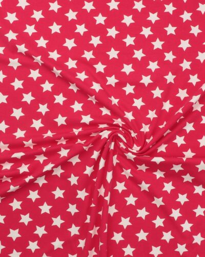 Hvide stjerner på pink - Jersey