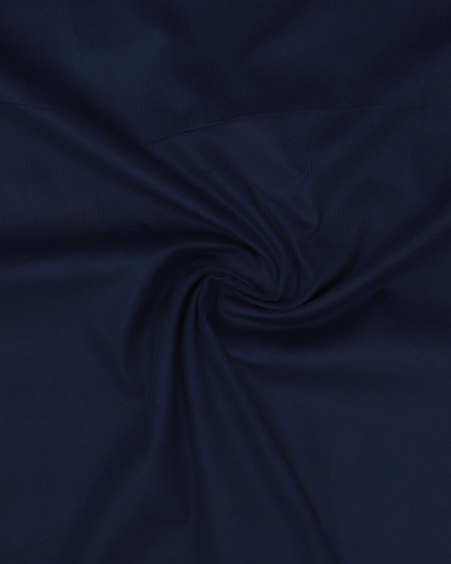 Mørkeblå - Babyfløjl - 100% Bomuld