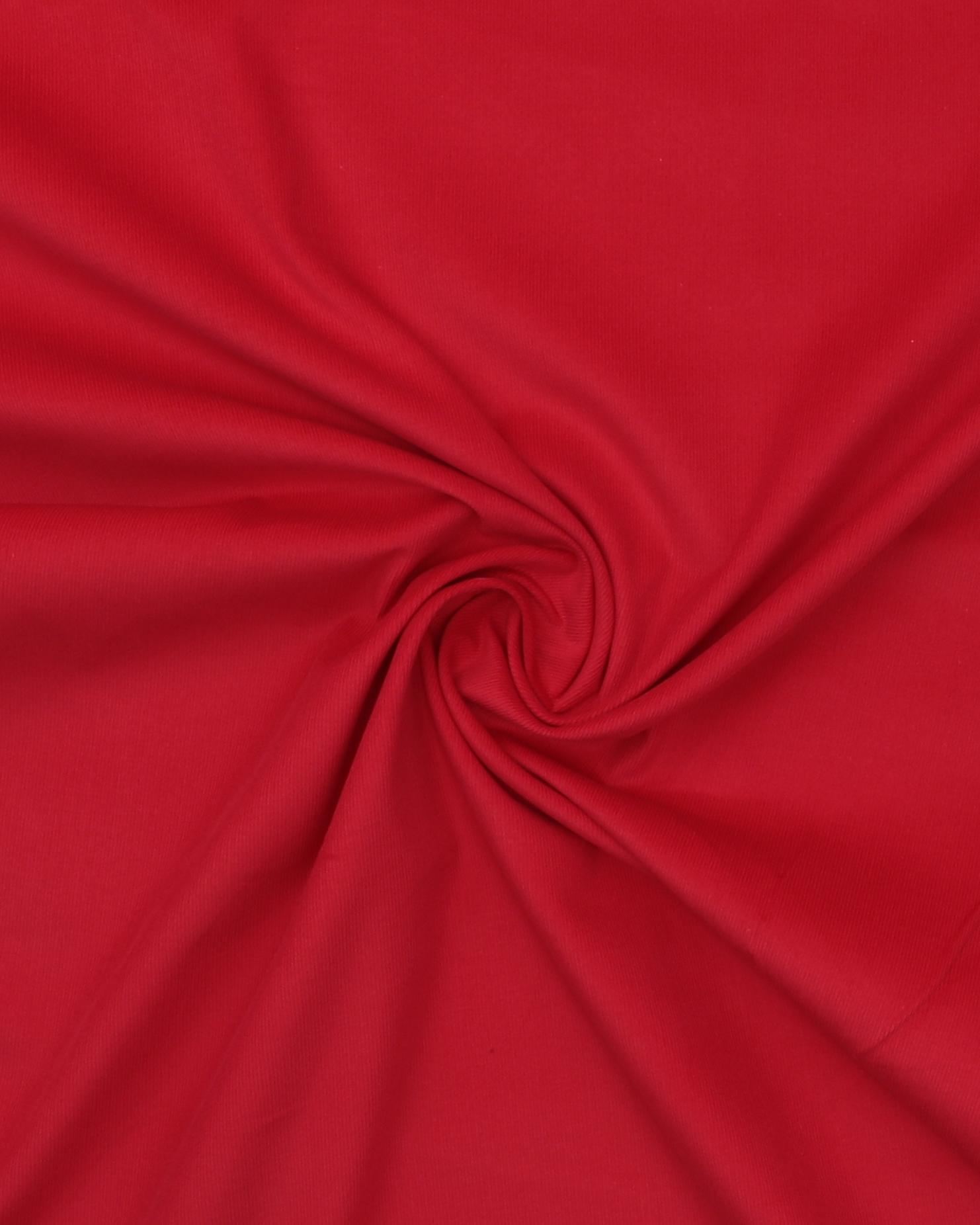 Rød - Babyfløjl - 100% Bomuld