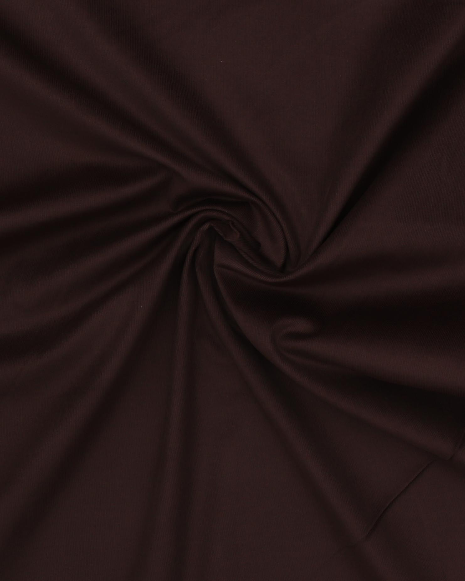 Mørkebrun - Babyfløjl - 100% Bomuld