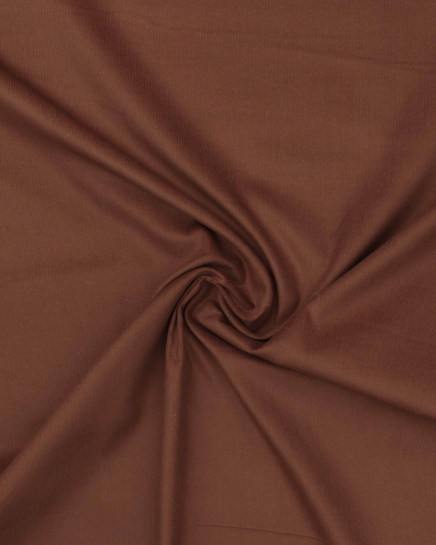 Brun - Babyfløjl - 100% Bomuld