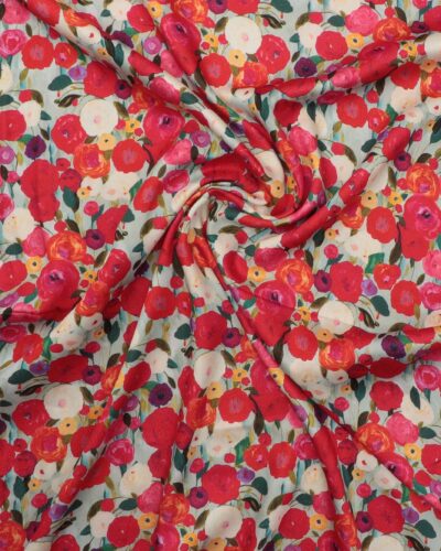 Blomster med lidt shine - Viskose/lurex 7 Blomster med lidt shine - Viskose/lurex