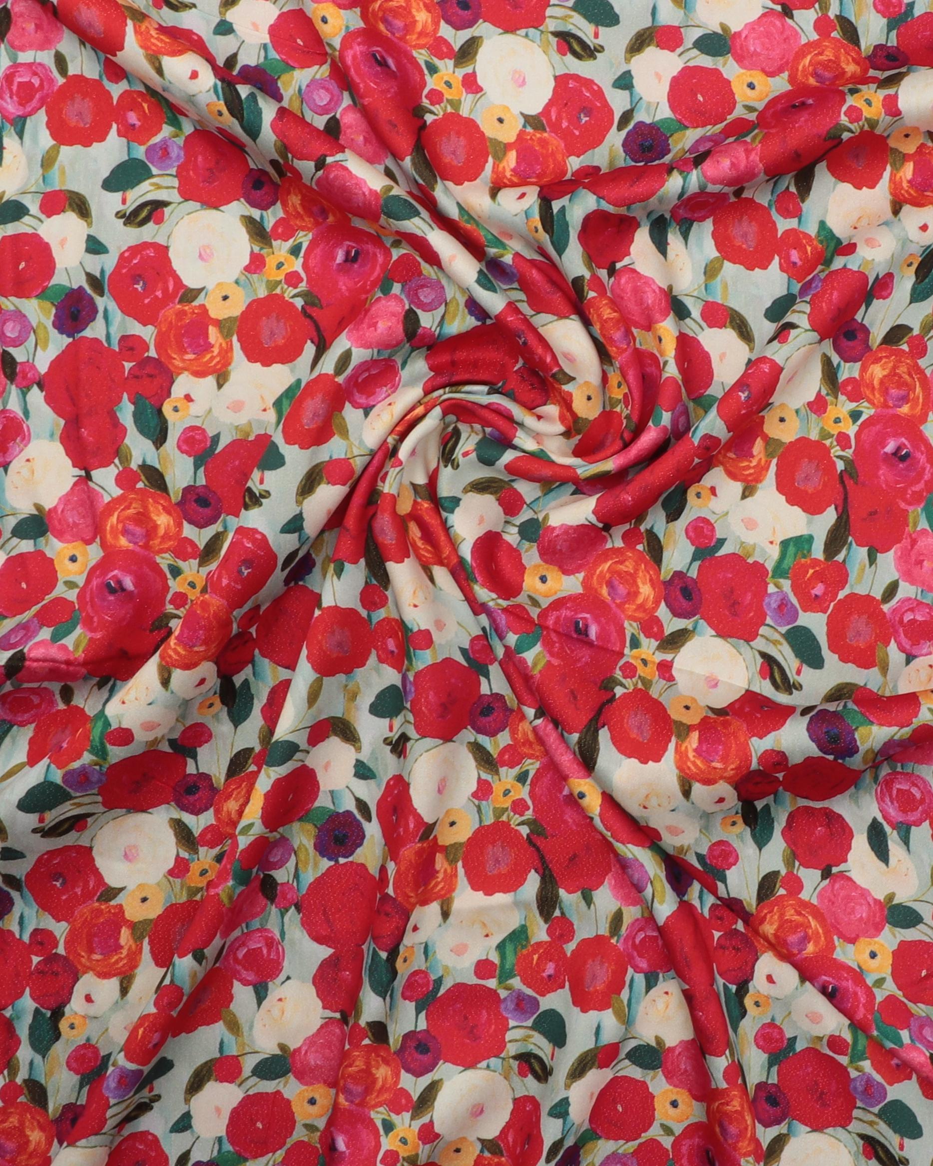 Blomster med lidt shine - Viskose/lurex 5 Blomster med lidt shine - Viskose/lurex - Billede 3