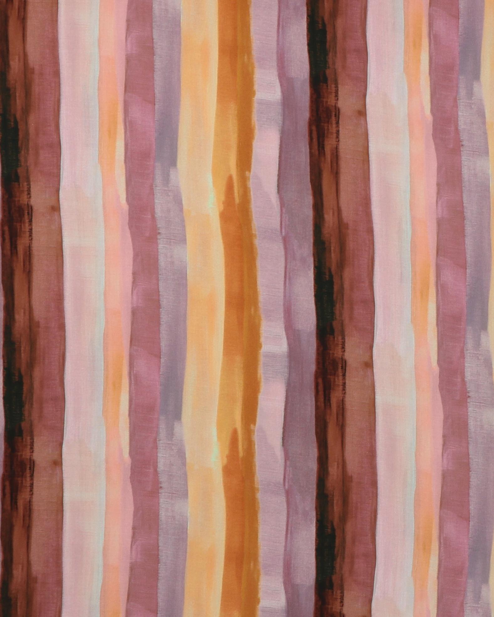 Striber i brun/lilla farver- Viskose - 100% Viskose