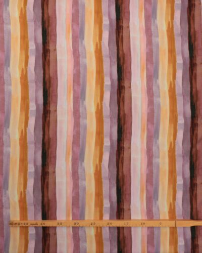 Alternative view of Striber i brun/lilla farver- Viskose