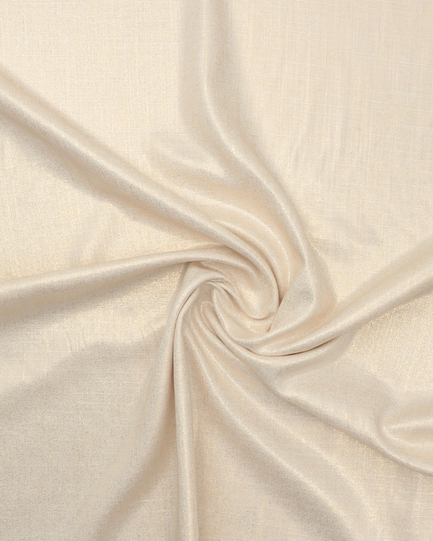 Natur med guldglitter - Viskose/hør - 30% Hør, 70% Viskose