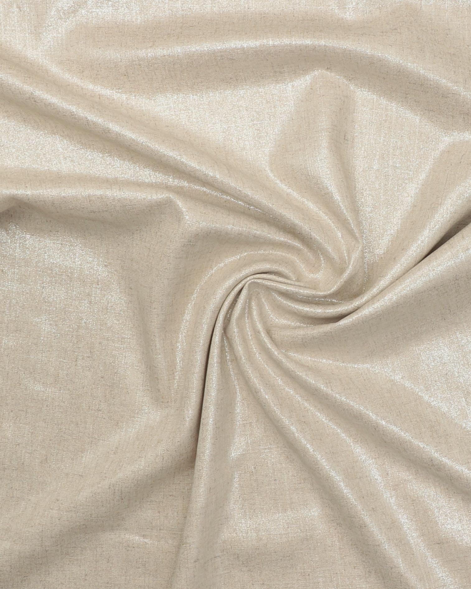 Natur med sølvglitter - Viskose/hør - 30% Hør, 70% Viskose