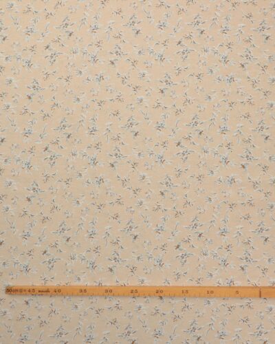 Alternative view of Cremefarvet med hvide blomster - Viskose/nylon