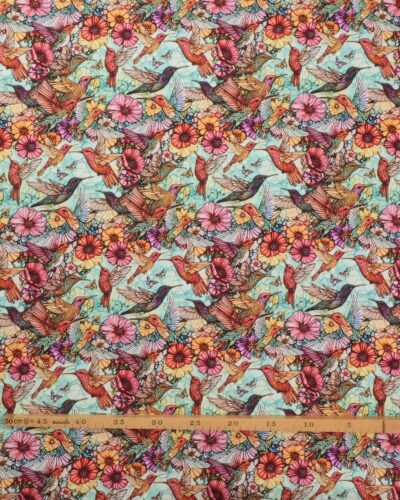 Alternative view of Blomster og colibrier - Patchwork