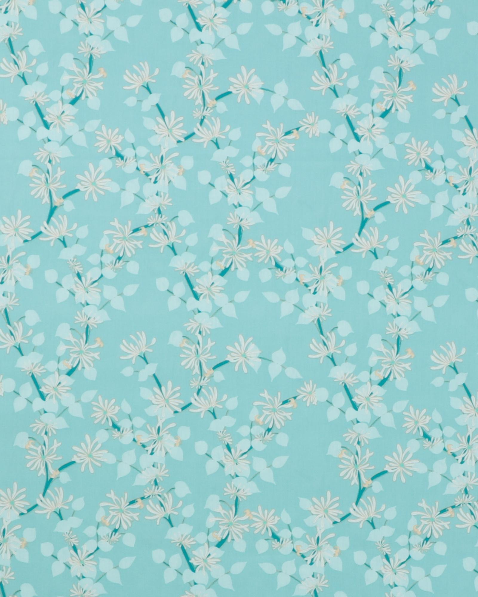 Gulf breeze, blomster på mint - Patchwork - 100% Bomuld