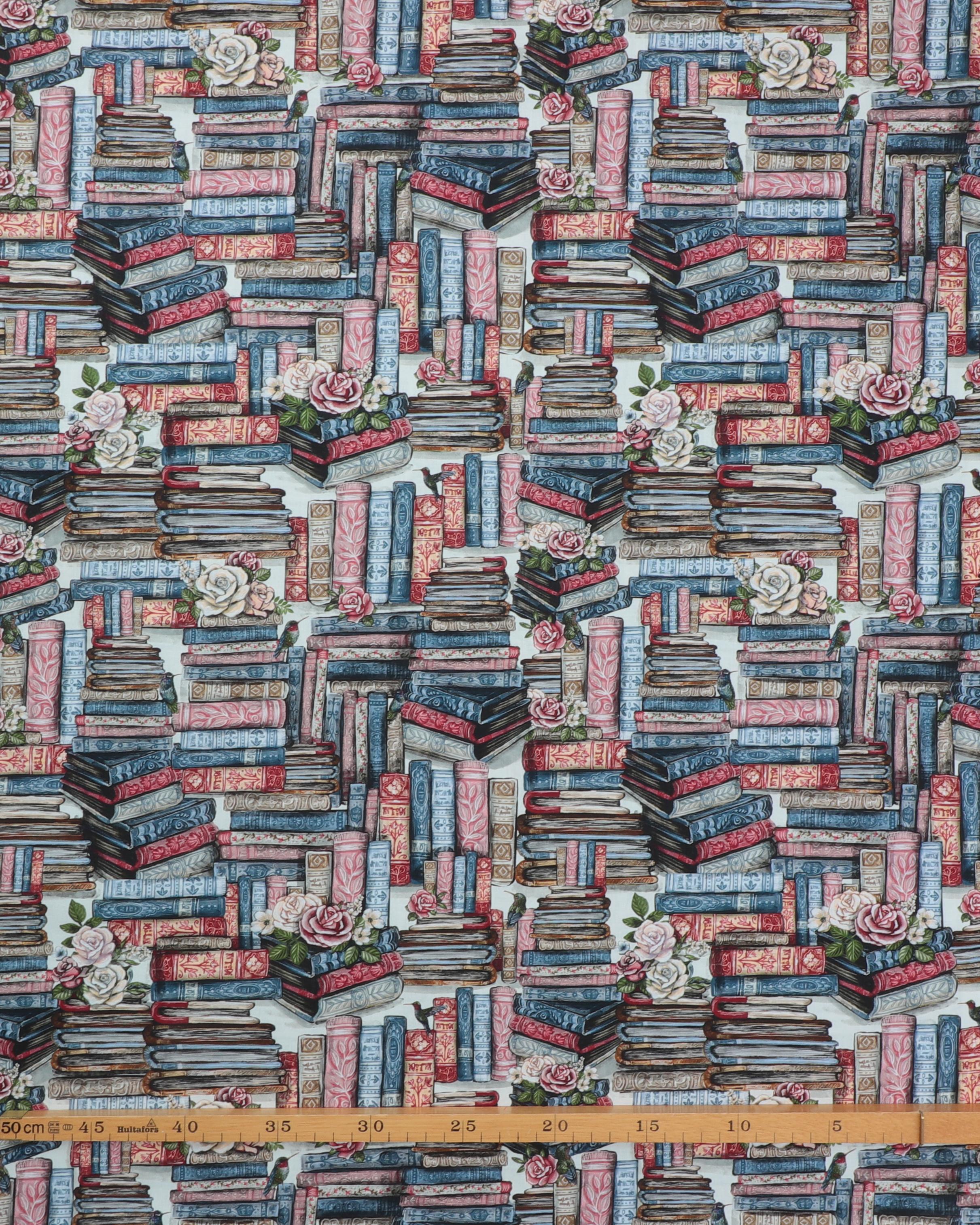 Bøger og lidt blomster - Patchwork 4 Bøger og lidt blomster - Patchwork - Billede 2