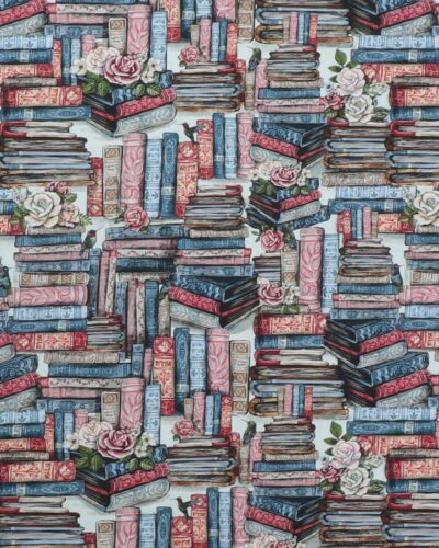 Bøger og lidt blomster - Patchwork