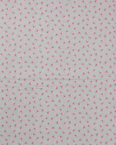 Varm beige med blomster i røde nuancer - Patchwork