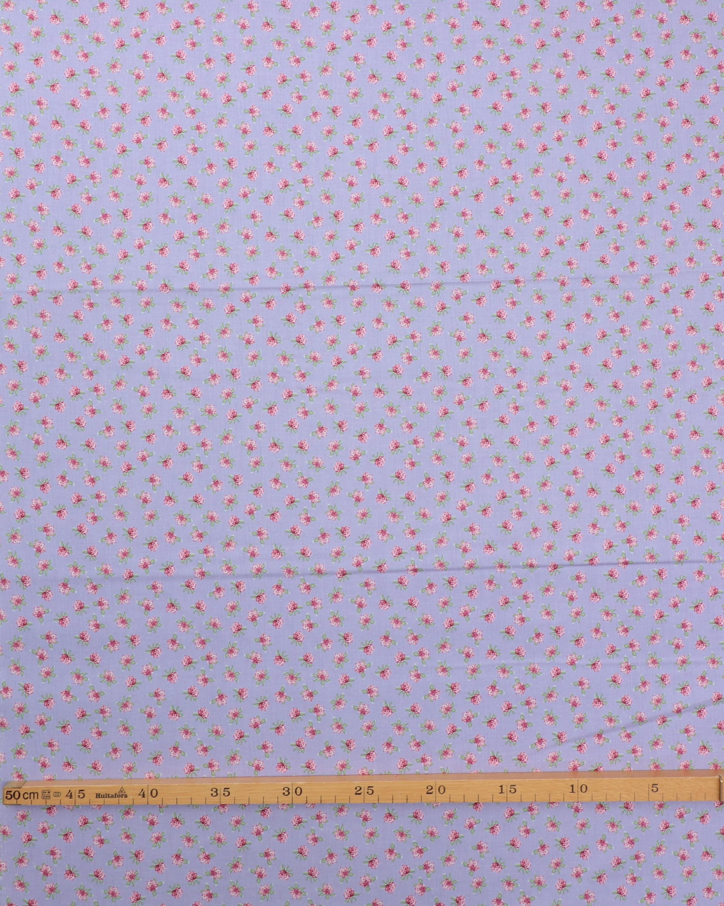 Lys lilla med blomster i røde nuancer - Patchwork 4 Lys lilla med blomster i røde nuancer - Patchwork - Billede 2
