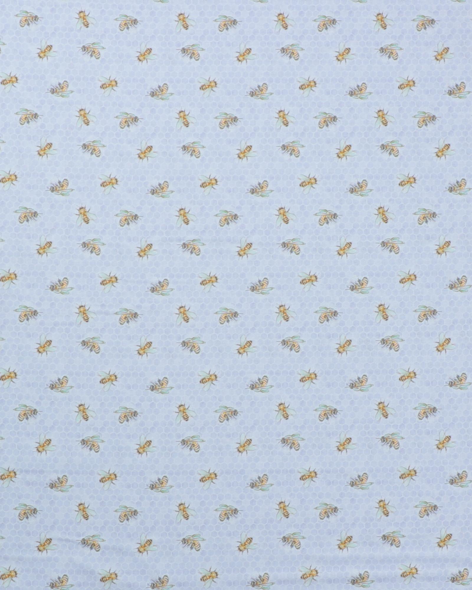 Lyselilla med bier - Patchwork - 100% Bomuld