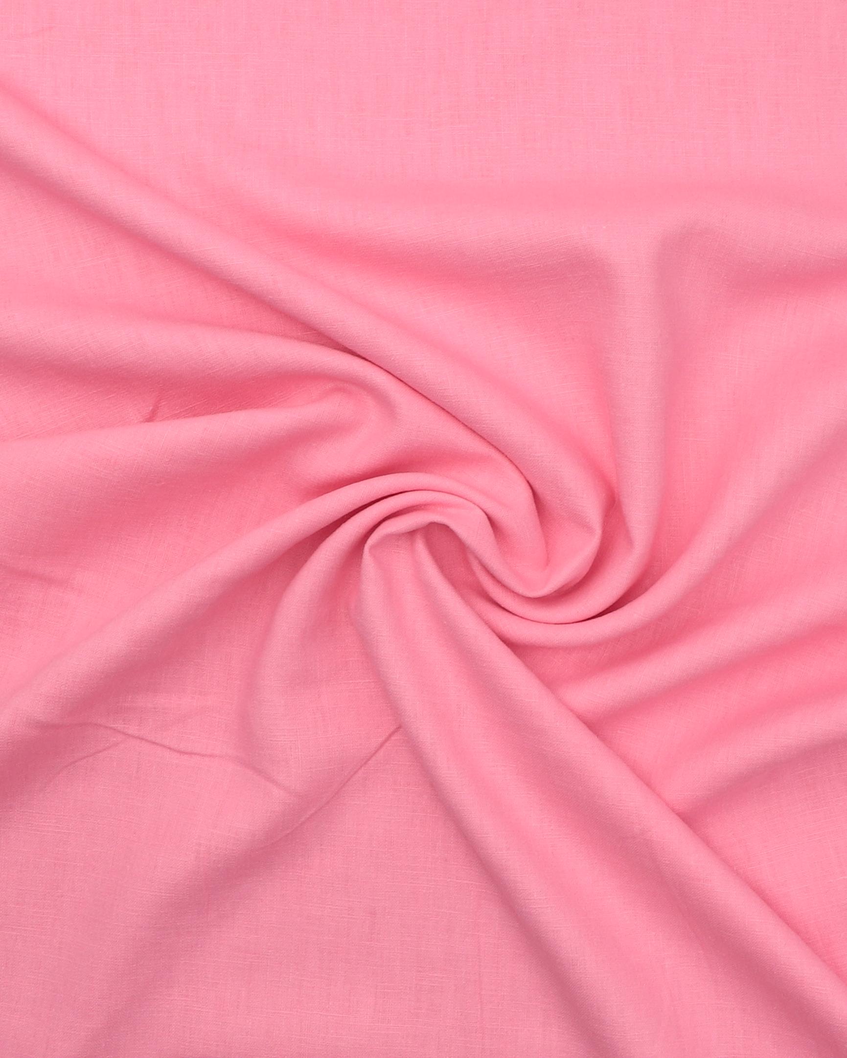 Mørk lyserød - Hør - 100% Hør