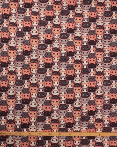 Alternative view of Katte i brune, orange farver - Jersey