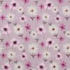 Lyselilla m. blomster - French Terry