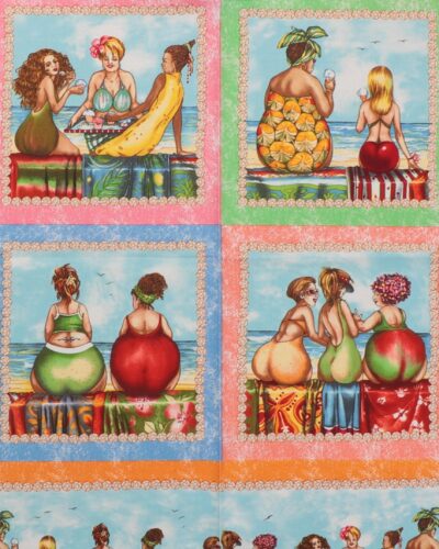 Alternative view of Fruit ladies, motiver m. "jordbærkant" - Patchwork rapport
