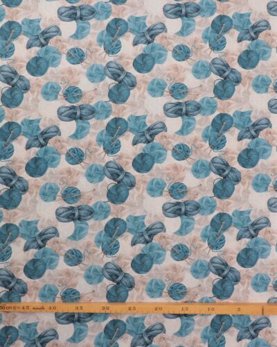 Alternative view of Cosy Knit, blå garnnøgler - Patchwork