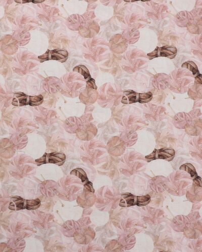 Cosy Knit, rosa garnnøgler - Patchwork
