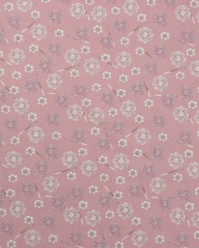 Cosy Knit, rosa med blomster og hæklenåle - Patchwork