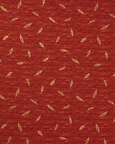 Flora & Form, meleret rustbrun med guldblade - Patchwork