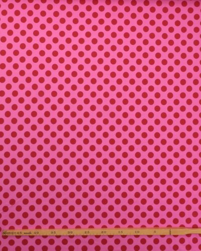 Alternative view of Pink med store mørkerøde prikker - Jersey